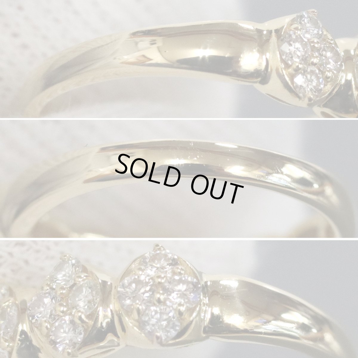 画像6: K18ダイヤモンドリング フラワーモチーフ D1.00 5.0g #12 (6)