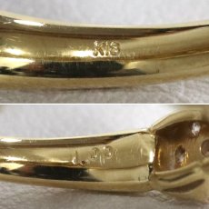 画像7: K18ダイヤモンドリング フラワーモチーフ D1.00 5.0g #12 (7)