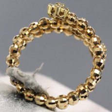 画像5: K18ダイヤモンドリング フラワーモチーフ D0.30 2.5g #10-13 可変式 (5)