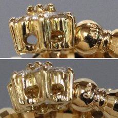 画像7: K18ダイヤモンドリング フラワーモチーフ D0.30 2.5g #10-13 可変式 (7)