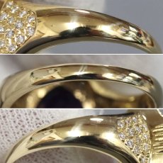 画像5: K18アメジストダイヤモンドリング AM6.60 D0.32 8.6g #17 (5)