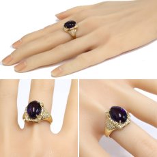 画像9: K18アメジストダイヤモンドリング AM6.60 D0.32 8.6g #17 (9)