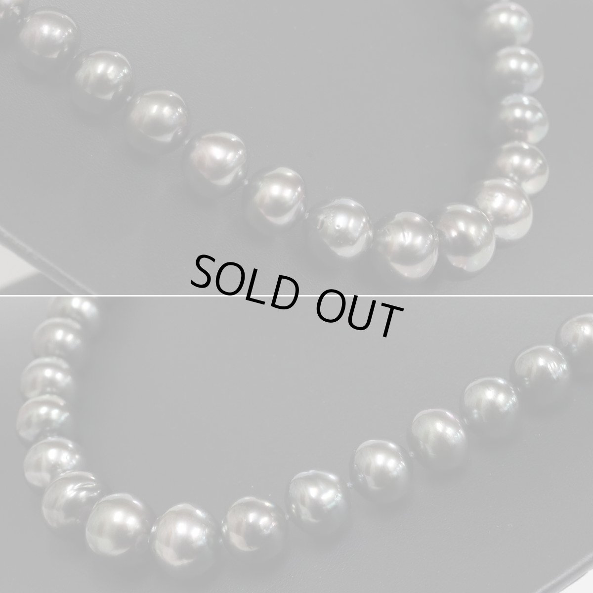 画像3: ブラックパールネックレス シルバー金具 11-14mm 44cm (3)