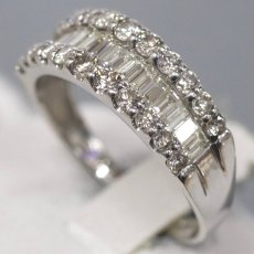 画像2: Pt900ダイヤモンドリング D1.00 3.7g #11.5 (2)