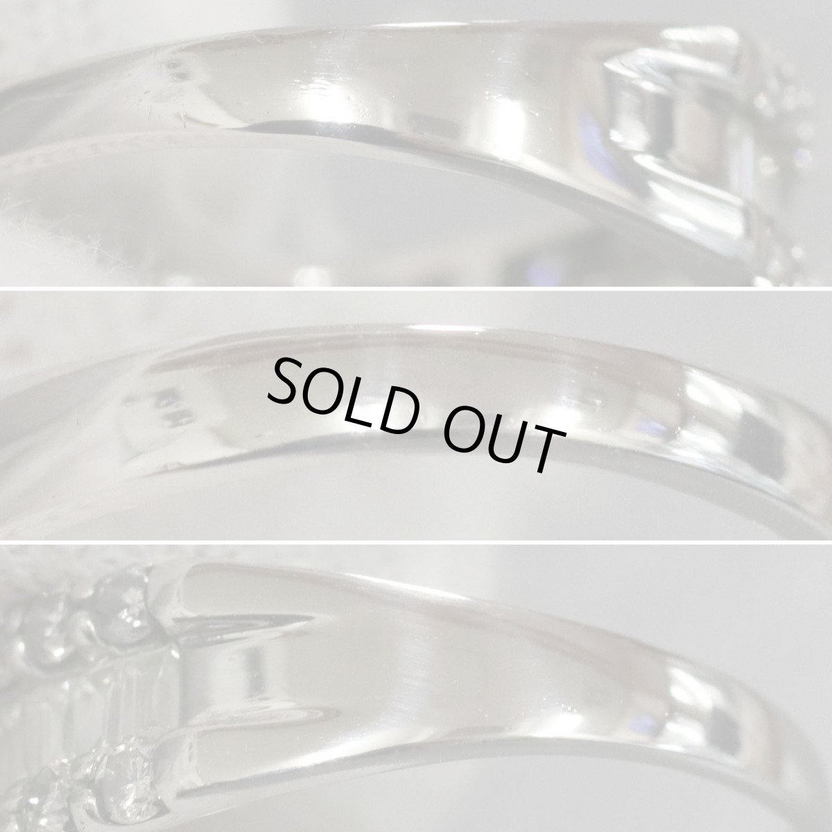 画像6: Pt900ダイヤモンドリング D1.00 3.7g #11.5 (6)