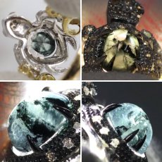 画像4: K18YG/WGトラピッチェエメラルドダイヤモンドリング 亀モチーフ E1.29 D0.24 6.5g #11.5 保証書 (4)