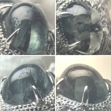 画像5: K18YG/WGトラピッチェエメラルドダイヤモンドリング 亀モチーフ E1.29 D0.24 6.5g #11.5 保証書 (5)