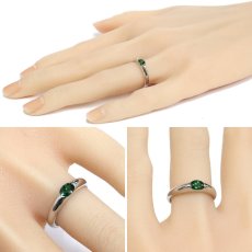 画像10: Pt900グリーンガーネットリング G0.471 4.7g #12 (10)