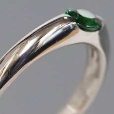 画像3: Pt900グリーンガーネットリング G0.471 4.7g #12 (3)