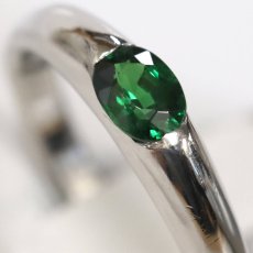 画像4: Pt900グリーンガーネットリング G0.471 4.7g #12 (4)