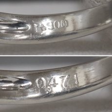 画像7: Pt900グリーンガーネットリング G0.471 4.7g #12 (7)