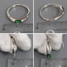 画像9: Pt900グリーンガーネットリング G0.471 4.7g #12 (9)