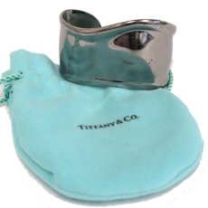 画像1: エルサ・ペレッティ スモール ボーン カフ バングル ルテニウム 右手用 68.3g (1)