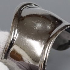 画像2: エルサ・ペレッティ スモール ボーン カフ バングル ルテニウム 右手用 68.3g (2)