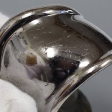 画像4: エルサ・ペレッティ スモール ボーン カフ バングル ルテニウム 右手用 68.3g (4)