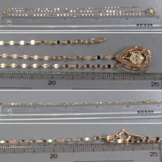 画像9: K18PGダイヤモンドペンダント 雫モチーフ D0.31 5.3g AJ付70cm (9)