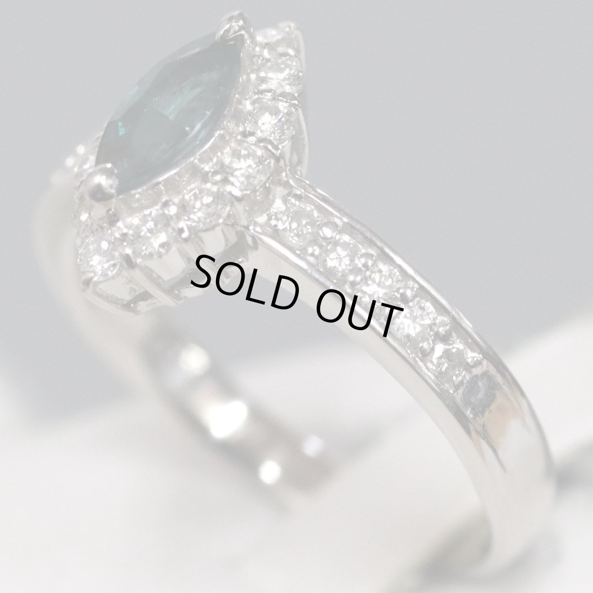 画像2: Pt900アレキサンドライトダイヤモンドリング A0.36 D0.39 5.3g #13 プラチナ (2)