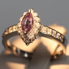 画像4: Pt900アレキサンドライトダイヤモンドリング A0.36 D0.39 5.3g #13 (4)