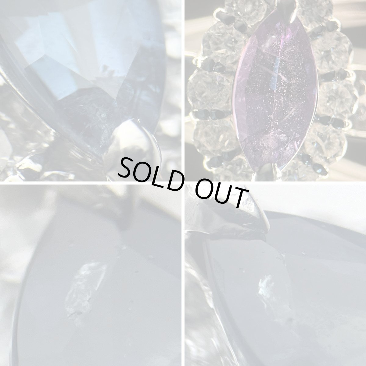 画像5: Pt900アレキサンドライトダイヤモンドリング A0.36 D0.39 5.3g #13 プラチナ (5)