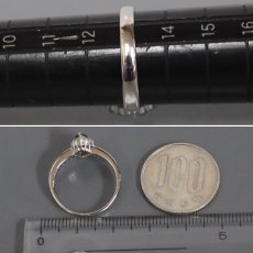 画像8: Pt900アレキサンドライトダイヤモンドリング A0.36 D0.39 5.3g #13 (8)