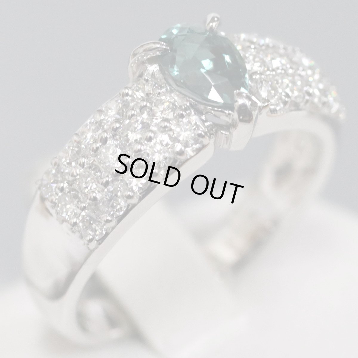 画像3: K18WGアレキサンドライトダイヤモンドリング A0.594 D0.55 5.4g #11 ソーティング (3)