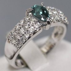 画像3: K18WGアレキサンドライトダイヤモンドリング A0.594 D0.55 5.4g #11 ソーティング (3)