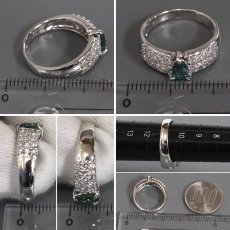 画像8: K18WGアレキサンドライトダイヤモンドリング A0.594 D0.55 5.4g #11 ソーティング (8)