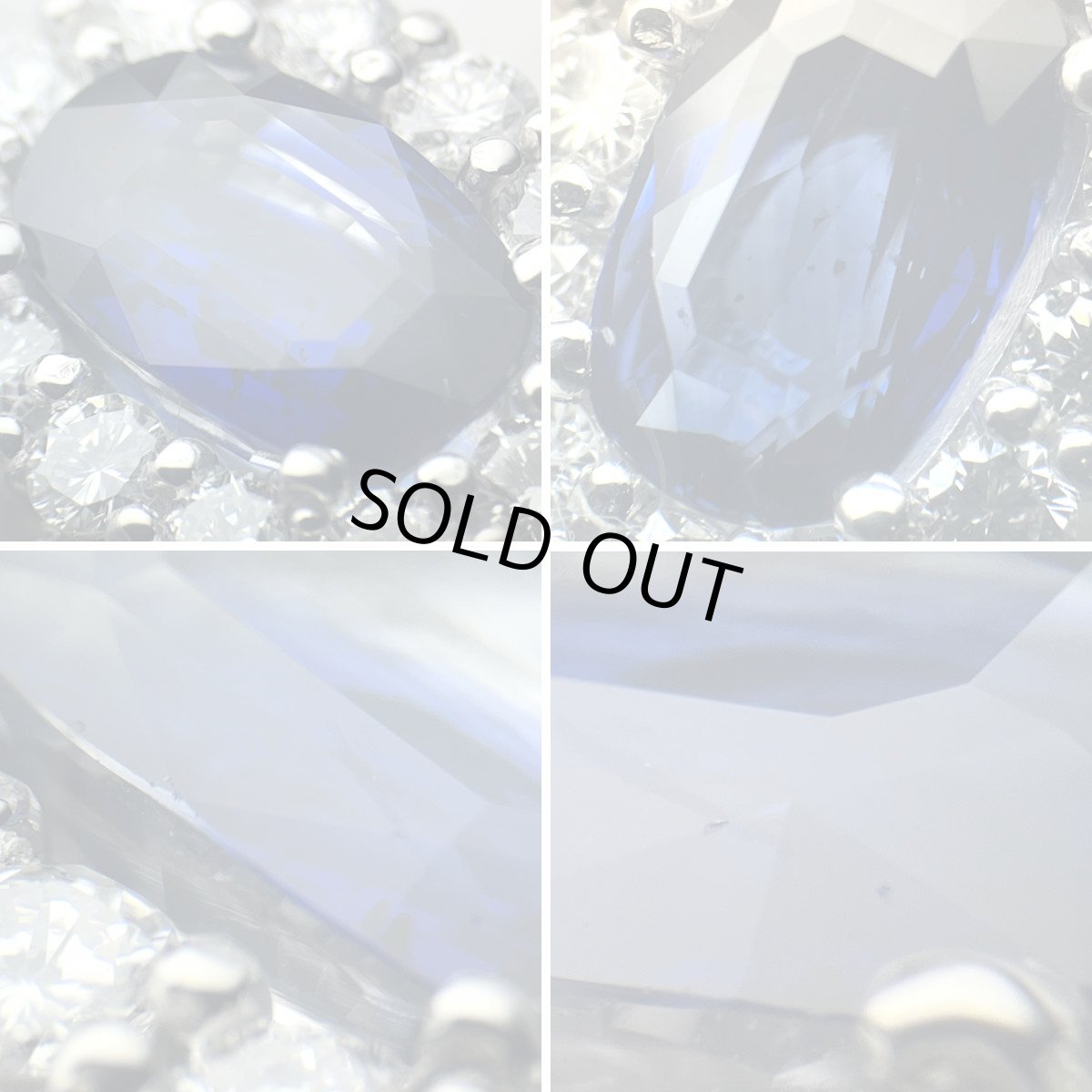 画像4: Pt900コーンフラワーブルーサファイアダイヤモンドリング S2.98 D1.00 7.5g #12.5 AIGS鑑別書 (4)