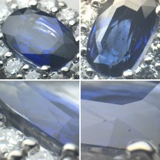 画像4: Pt900コーンフラワーブルーサファイアダイヤモンドリング S2.98 D1.00 7.5g #12.5 AIGS鑑別書 (4)