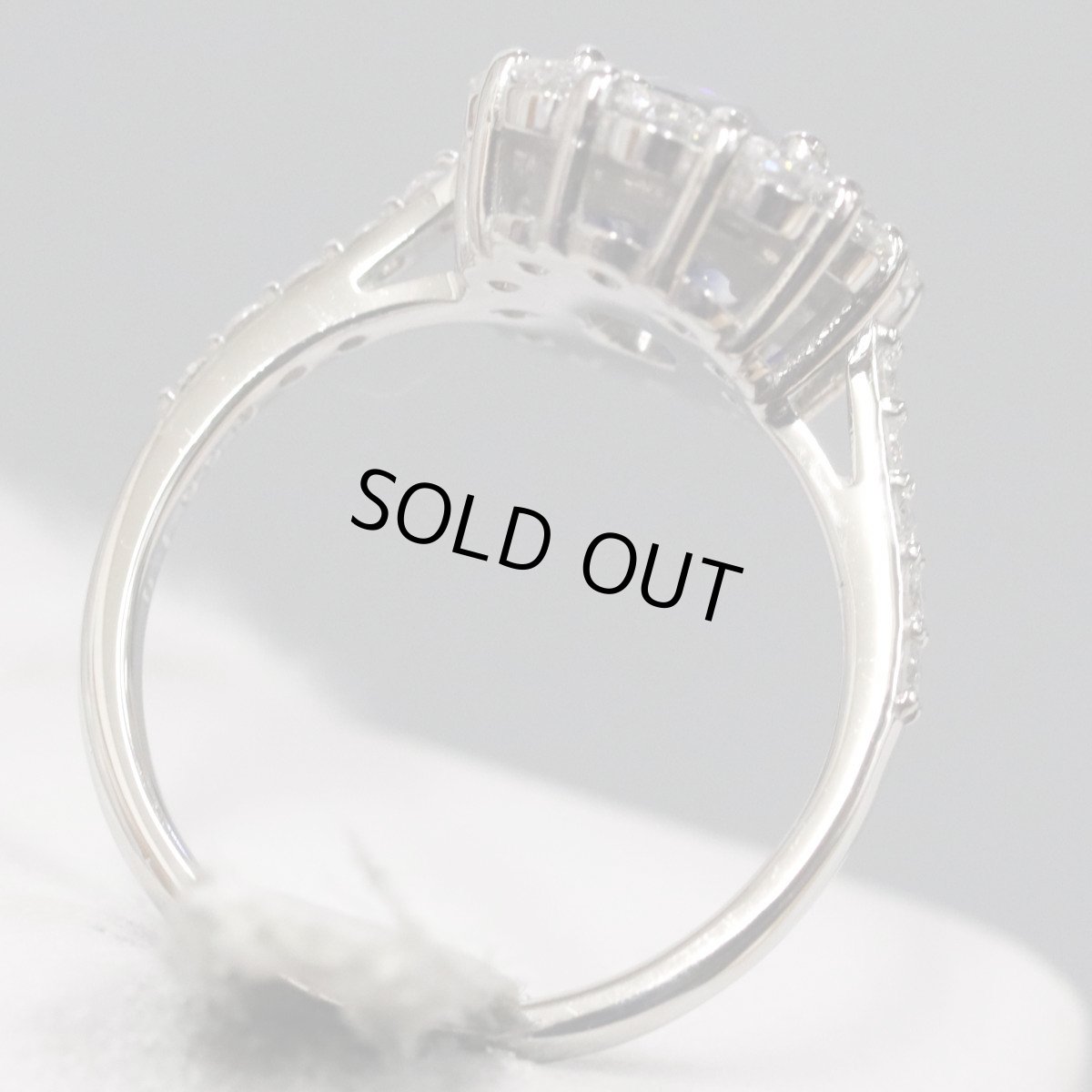 画像5: Pt900コーンフラワーブルーサファイアダイヤモンドリング S2.98 D1.00 7.5g #12.5 AIGS鑑別書 (5)