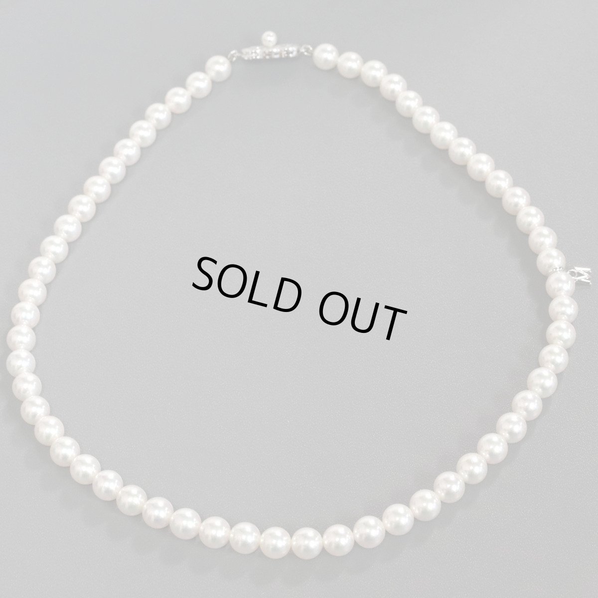 画像2: ミキモト パールネックレス シルバー金具 7.0-7.5mm 42cm (2)