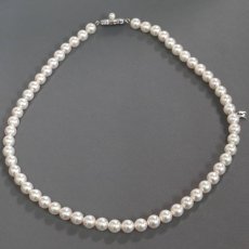 画像2: ミキモト パールネックレス シルバー金具 7.0-7.5mm 42cm (2)
