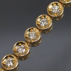画像3: K18ダイヤモンドテニスブレスレット D1.00 8.4g 18.5cm (3)