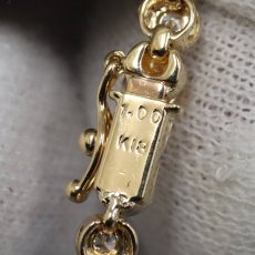 画像5: K18ダイヤモンドテニスブレスレット D1.00 8.4g 18.5cm (5)