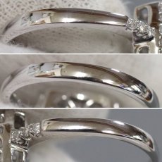 画像6: 18K/750ダイヤモンドリング D0.43 D0.50 4.3g #13.5 (6)