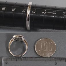 画像8: 18K/750ダイヤモンドリング D0.43 D0.50 4.3g #13.5 (8)