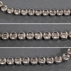 画像2: Pt850ダイヤモンドテニスブレスレット D1.00 13.7g 19cm (2)
