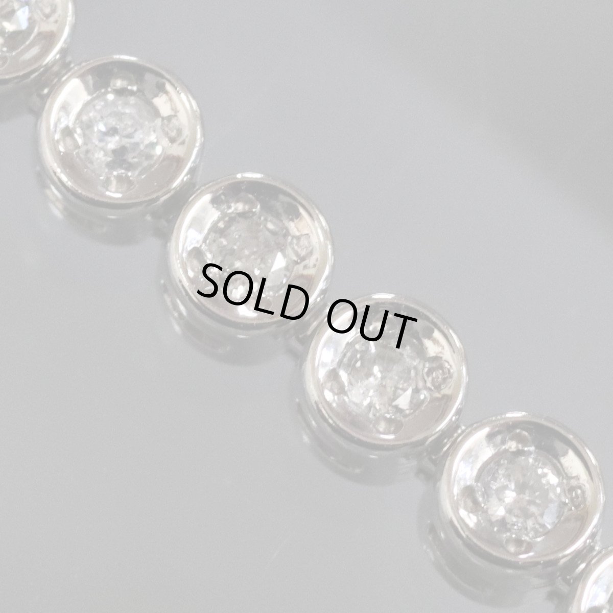 画像3: Pt850ダイヤモンドテニスブレスレット D1.00 13.7g 19cm (3)