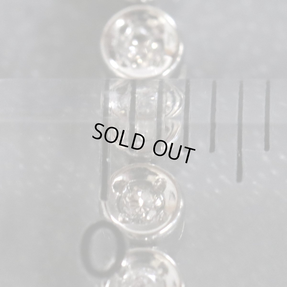 画像6: Pt850ダイヤモンドテニスブレスレット D1.00 13.7g 19cm (6)