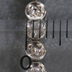 画像6: Pt850ダイヤモンドテニスブレスレット D1.00 13.7g 19cm (6)