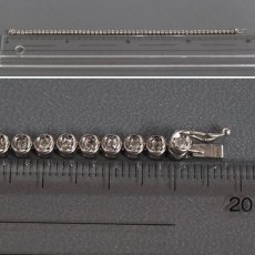 画像8: Pt850ダイヤモンドテニスブレスレット D1.00 13.7g 19cm (8)