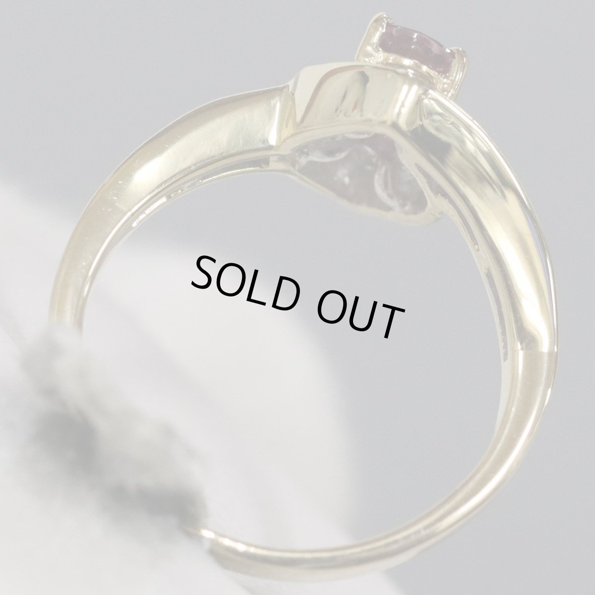 画像6: 750ルビーダイヤモンドリング 4.1g #9 ソーティング (6)