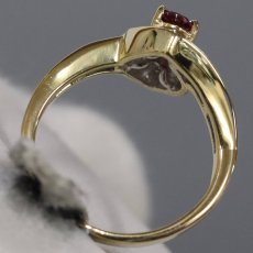 画像6: 750ルビーダイヤモンドリング 4.1g #9 ソーティング (6)