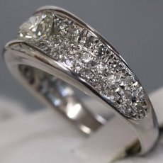 画像2: Pt900ダイヤモンドリング D0.52 D0.52 6.8g #14 (2)