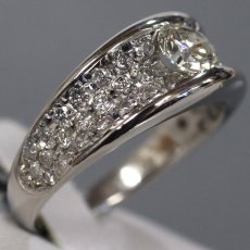 画像3: Pt900ダイヤモンドリング D0.52 D0.52 6.8g #14 (3)