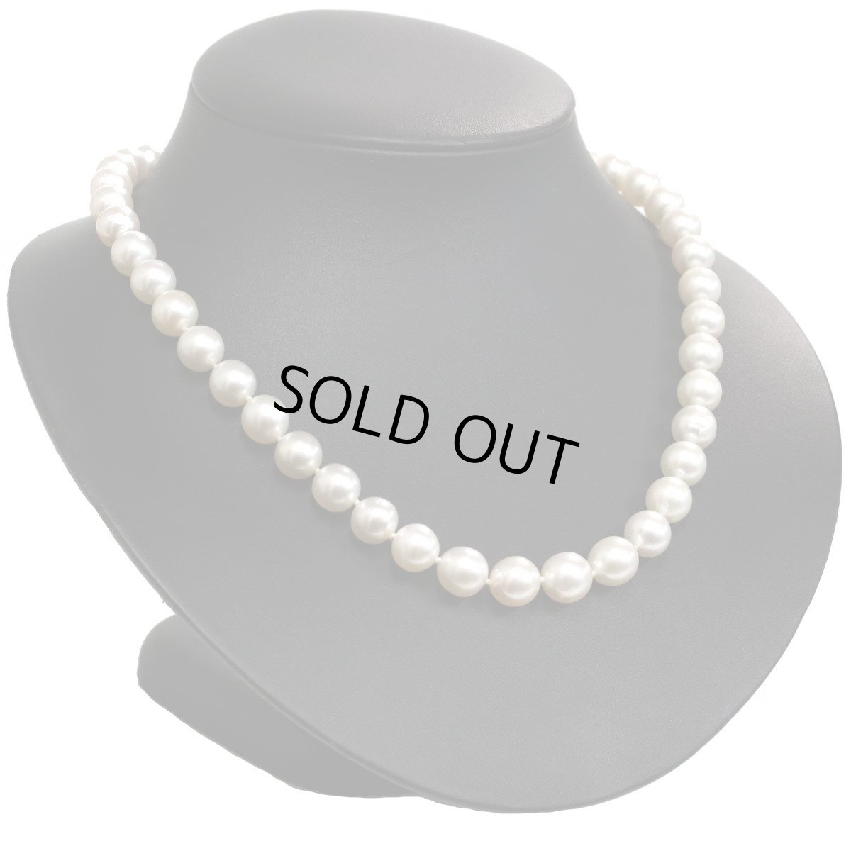 画像1: タサキ 南洋パールネックレス K14WG金具 8.9-10.4mm 44cm (1)