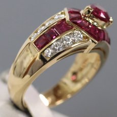 画像3: 18Kルビーダイヤモンドリング R1.83 0.64 0.53 8.1g #14 ソーティング (3)