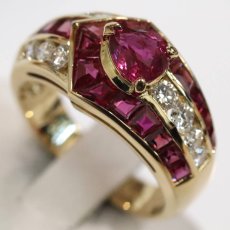 画像4: 18Kルビーダイヤモンドリング R1.83 0.64 0.53 8.1g #14 ソーティング (4)