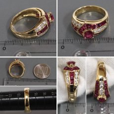 画像8: 18Kルビーダイヤモンドリング R1.83 0.64 0.53 8.1g #14 ソーティング (8)