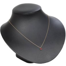 画像6: K18ルビーネックレス R0.30 1.7g AJ付45cm 鑑別カード (6)